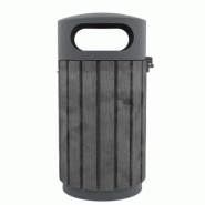 Corbeille Zeline 100 % Recyclé - 40 et 60 L - Résistante aux UV et Intempéries