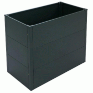 Décoshop26 - Bac potager surélevé jardinière 340 L 77 x 100 x 50 cm en acier galvanisé vert 04_0008899 - 3000267209281