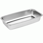ECOLOMIQUE - 6 Pcs - Barquettes inox scellables GN 1/3 325x172mm H55mm - argenté inox 294GNOX1355 ECOLOMIQUE - 6 Pcs - Barquettes inox scellables GN 1/3 325x172mm H55mm - argenté inox 294GNOX1355