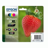 Epson 29XL /T2996 Pack 4 Cartouches Noir/couleurs C13T299640 (Fraise) - multicolore 8715946602356 Epson 29XL /T2996 Pack 4 Cartouches Noir/couleurs C13T299640 (Fraise) - multicolore 8715946602356