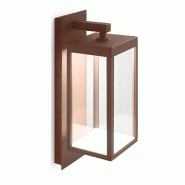 Gea Luce Ges772 Applique D'Extérieur En Aluminium Marron, Verre Transparent, Led 13W 4000K 505Lm, Ip54, Non Dimmable - Gealuce - GES772