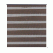 Helloshop26 - Store enrouleur marron tamisant 40 x 100 cm  fenêtre rideau pare-vue volet roulant 4102079 - marron aluminium 3000535793405