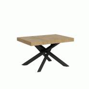 Itamoby Table Extensible Volantis 120/380X90 Cm Chêne Naturel Avec Pieds Anthracite - marron 8050598907221