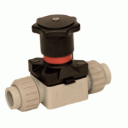 Microvanne PP membrane EPDM - union femelles 3P à Polyfuser D 020 PN 06 - Référence 32CMUIM020E