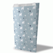 Pochette cadeau Ours et renard polaires 18x6x35cm - par 150