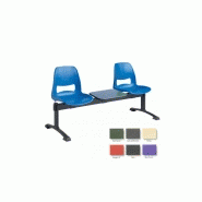 Siège poutre 2 places avec tablette - 6 coloris disponibles - Marque Rolléco Siège poutre 2 places avec tablette - 6 coloris disponibles - Marque Rolléco