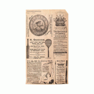 Sachet papier naturel ingraissable Times avec 2 côtés ouverts 13x22cm par 500