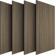 TecTake GmbH tectake Panneaux acoustiques Sonic Wall II aspect bois  Chêne Foncé - marron Bois manufacturé 406547