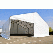 Tente de stockage fermée mobicover / structure démontable en aluminium / couverture unie en pvc