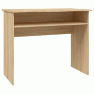 VidaXL Bureau Chêne sonoma 90x50x74 cm Bois d'ingénierie Modèle Nova Classique - marron 801173