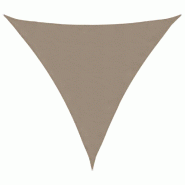 VidaXL Voile de parasol tissu oxford triangulaire 5x5x5 m taupe Modèle Soleil Zeta Prime - marron 135455