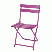 Lot de 20 chaises pliantes avec piétement en acier - Square