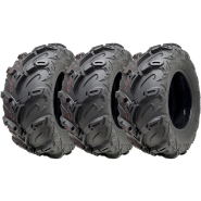 24x10.00-12 ATV Quad Tyres OBOR Mudsling Tubeless Road Legal 267kgs (Set of 3) 24x10.00-12 ATV Quad Tyres OBOR Mudsling Tubeless Road Legal 267kgs (Set of 3)