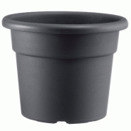 ArtPlast - Pot cylindrique 2 L, anthracite, Ø18x12,5 cm - Collection CILINDRO - gris plastique polypropylène ZA2223