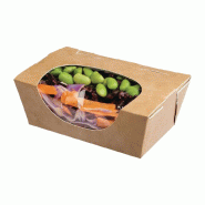 Boîtes à salade kraft compostables 500 ml - Lot de 500 | Colpac