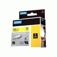 DYMO RHINO gaine thermorétractable noir/jaune, 6 mm x 1,5 m - 0071701180520