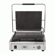 Grand gril de contact simple rainuré/lisse | Buffalo - CU609