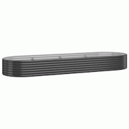 Helloshop26 - Jardinière bac lit surélevé plantes fleurs terrasse jardin de jardin acier enduit de poudre anthracite 02_0039489 - 3000218533465 Helloshop26 - Jardinière bac lit surélevé plantes fleurs terrasse jardin de jardin acier enduit de poudre anthracite 02_0039489 - 3000218533465
