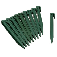 Nature chevilles d'ancrage de jardin 10 pcs vert 428503