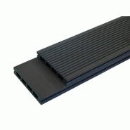 Pack 1 m² lames de terrasse en bois composite Prima - 3 coloris (Gris anthracite, Chocolat, Redwood) - 2200mm - Épaisseur 19mm, Largeur 12cm_0