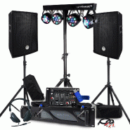 Pack Sono BM SONIC Ampli 1000W, Paire d'Enceintes Passives 2x400W, Table de Mixage, Portique 4 Lumières Xperformer, Pieds - 3666638038197