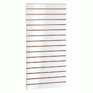 Panneau rainuré R7,5 L59,5xP120cm épaisseur 18mm - blanc laqué