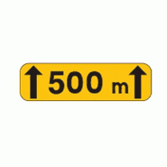 Panonceau temporaire d'étendue - KM2