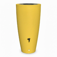 PLAST'UP ROTOMOULAGE Récupérateur d'eau conique ros'eau 2-en-1 - JAUNEMANGUE - jaune 0750122561834