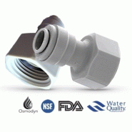 Raccord Femelle 1/2 - Filetage 1/2 tube 8mm avec joint d'étanchéité Raccord Femelle 1/2 - Filetage 1/2 tube 8mm avec joint d'étanchéité