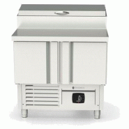 Saladette réfrigérée professionnelle inox 700 positive 2 portes ave... - PMFEI70-100