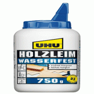 UHU Colle à bois étanche 3D, sans solvant, bouteille de 750g - 48520