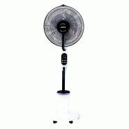 Ventilateur Brumisateur sur pied mobile 75W H125cm Vaporisation Eau Programmable Oscillation 60° Air frais Fortes Chaleurs Jocca - blanc 8435253581600