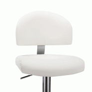 VidaXL Tabouret De Bar Blanc Similicuir - blanc 249647