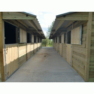 6 boxes en ligne en bois Douglas - BOX027 - Personnalisable et fabrication française