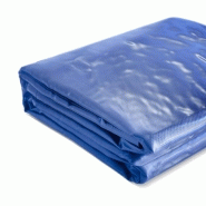 Bâche de protection imperméable résistante aux intempéries polyester revêtu de pvc 650 g m² couverture étanche d\'extérieur camion meuble de jardin bois 2x3 m bleu 01_0000284