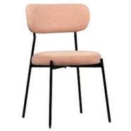 Chaise Putri Rose Euro Mobilier Chr - rose textile 3760380010927 Chaise Putri Rose Euro Mobilier Chr - rose textile 3760380010927