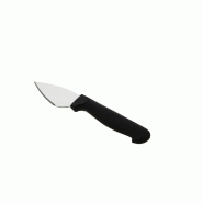 Couteau inox "Breton" manche abs noir 17x2,8cm - par 100