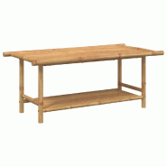 Décoshop26 - Table basse de salon design exotique 110 x 55 x 45 cm bambou avec une finition naturelle DEC037000 - Bambou 3000263040109