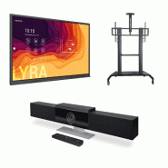 Ecran interactif 75p + barre de visio + support