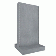 Gondole double face Alias L74xP74xH144,6cm - béton