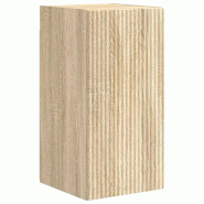 Helloshop26 - Meuble TV mural moderne avec rangement pratique 30 x 31 x 60 cm en bois d'ingénierie sonoma 02_0054953 - Bois massif 3000238739465