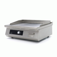 Maxima Plancha à induction 700 - lisse et rainurée - 5 000 W - double - 9371200