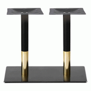 Pied VANNES Double en acier pour intérieur - TIGAONE - doré 3701680309847