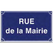 Plaques de rue en acier 450 x 250mm - sodimar