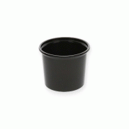 Premium Quality 1000 pots à vinaigrette, PP 80 ml Ø 7,1 cm · 3,5 cm noir - noir plastique polypropylène 4031222032216