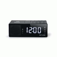 RADIO REVEIL BLUETOOTH MUSE M-172-BT - Afficheur blanc extra large - Radio PLL FM - Double alarme - NFC - 3666638040053