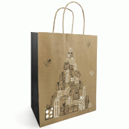 Sac kraft Festivity 34+14X39.5cm - par 50