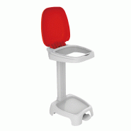 Support sac 120L avec couvercle Gilac - Rouge_0