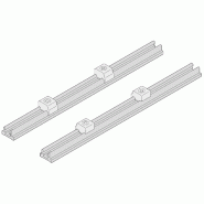 Système de rail flexible Interscale SCHROFF pour le montage de circuits imprimés, 221D, 217.45L