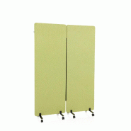 Système de parois de séparation acoustique FLEXMIUT Set de deux Vert hjh OFFICE - vert polyester 891002